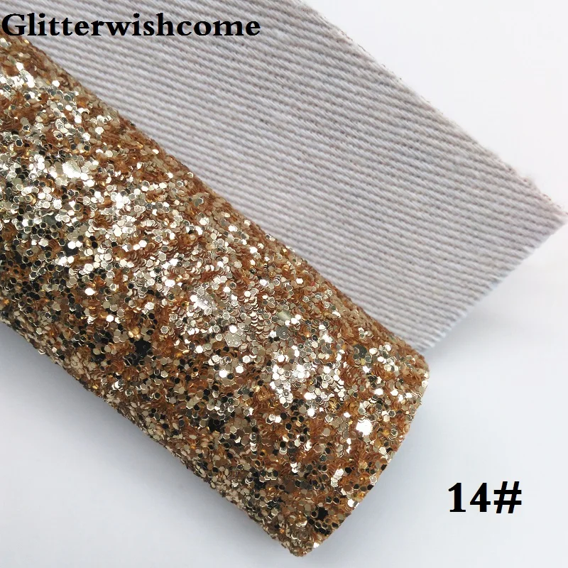 Glitterwishcome 21X29 см A4 Размеры виниловые обои для бантами, с эффектом блестящей кожи тканевый Виниловый фон для банты, GM117A - Цвет: 14