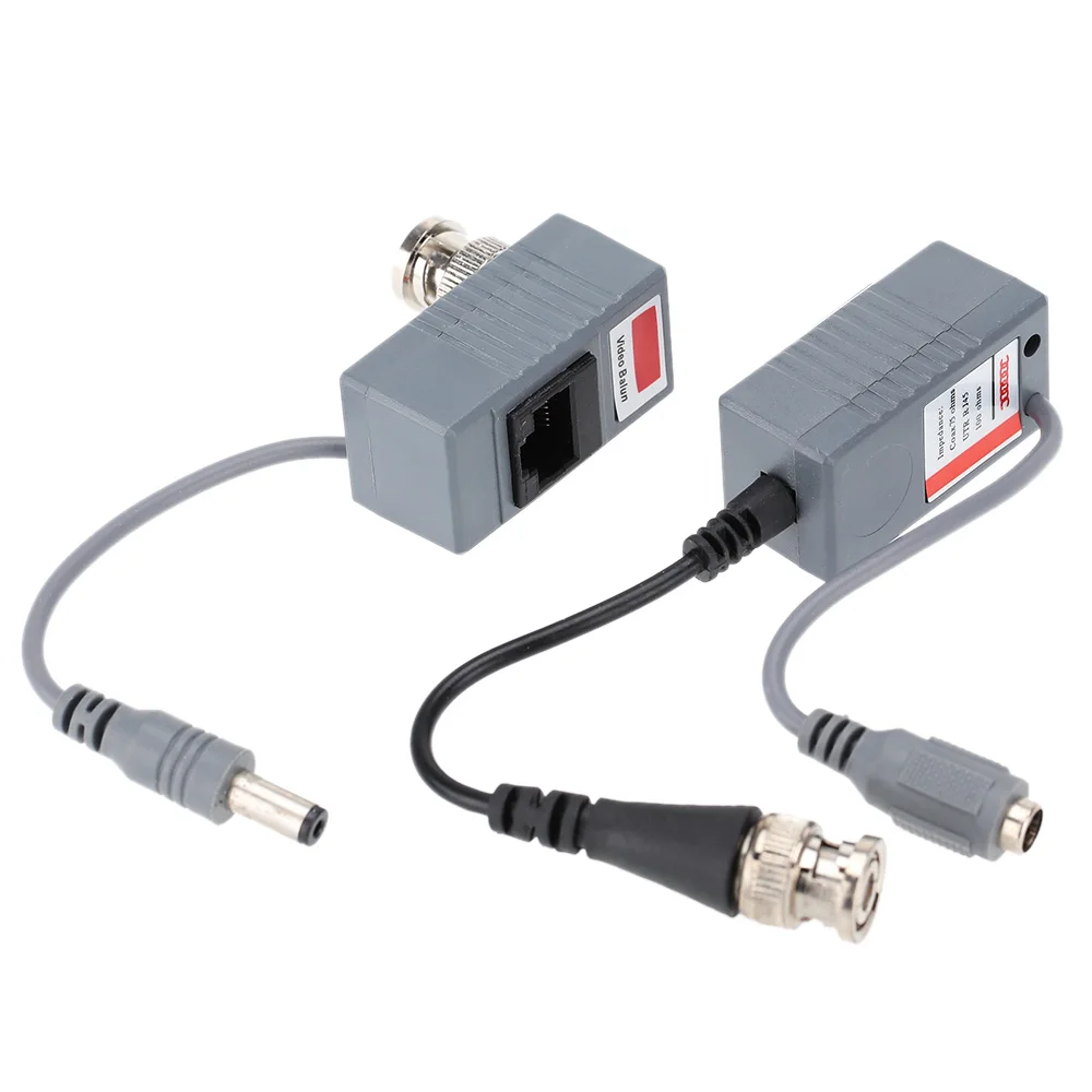 CCTV Camera Accessories Video Balun Transceiver CCTV Camera Passive BNC Video Balun UTP CAT5 RJ45 Transmit Video Audio Signal CCTV Camera Accessories Video Balun Transceiver CCTV Camera Passive BNC Video Balun UTP CAT5 RJ45 Transmit Video Audio Signal