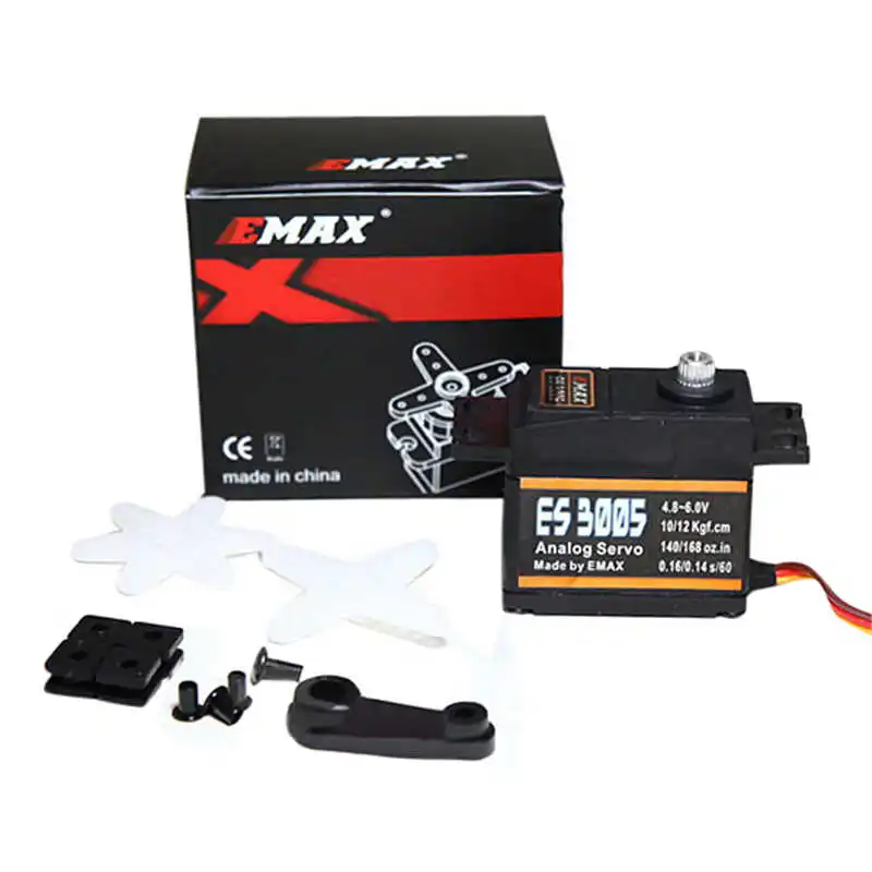

EMAX ES3005 42g Metal Analog Servo for RC Airplane Waterproof