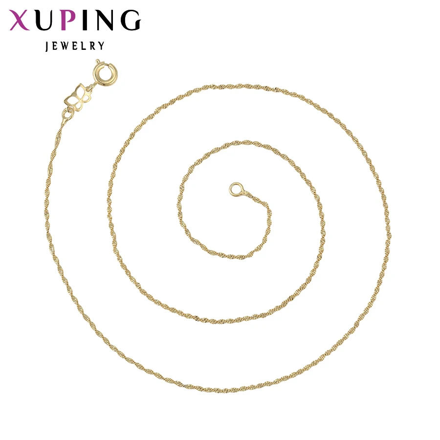 

Xuping Fashion Necklace Popular Style Gold Color Plated Necklace For Women Long Necklace Jewelry S13.1- 41915