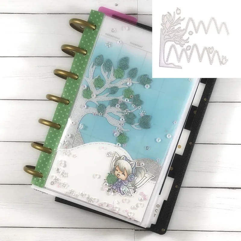 

Julyarts Scrapbooking Cutting Dies 8pcs/set Apple, Tree, Fruit Cards Paper Metal Cutting Dies Machine
