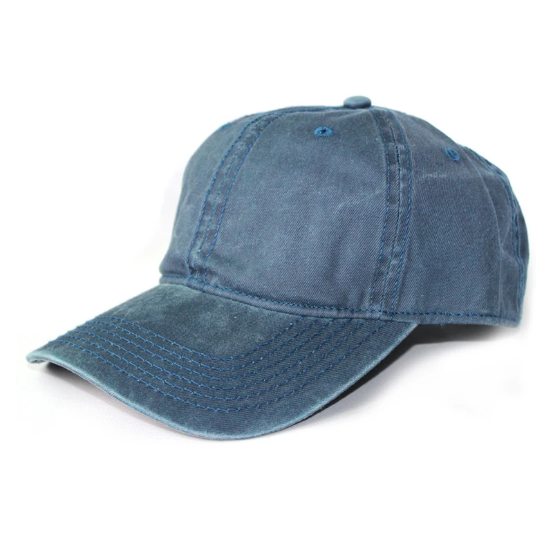 

Fashion Leisure Cowboy Washed Cotton Adjustable Solid color Baseball Cap Unisex Denim Jeans Hip Hop cap Casual HAT Snapback cap
