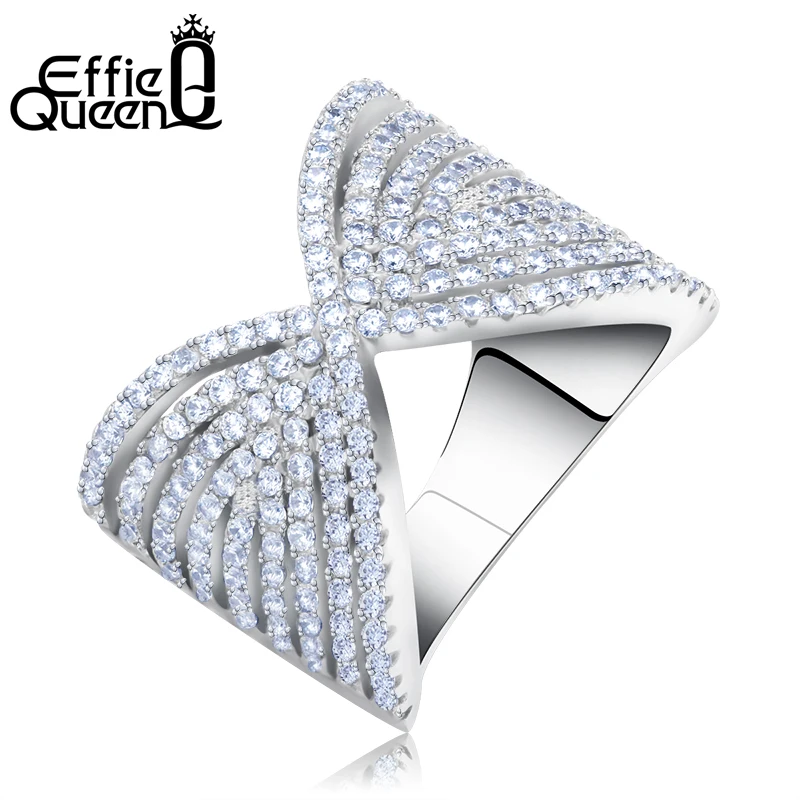 Effie Queen модное винтажное роскошное кольцо с бантом женское ювелирное изделие