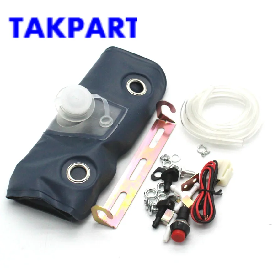 TAKPART UNIVERSAL WINDSCREEN WASHER BOTTLE BAG KIT WITH 12 VOLT PUMP