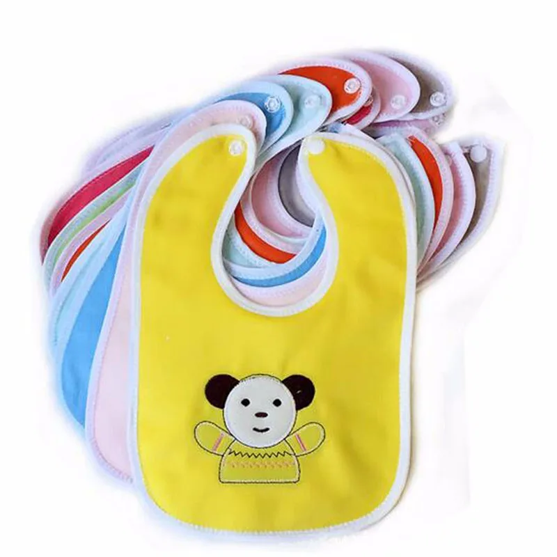 Водонепроницаемый нагрудник для кормления детей с изображением животных, карманное полотенце для детей