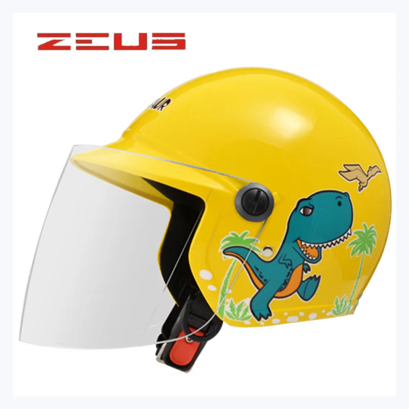 Новинка 2018 детский мотоциклетный шлем ZEUS ZS 201 розовый красный синий желтый