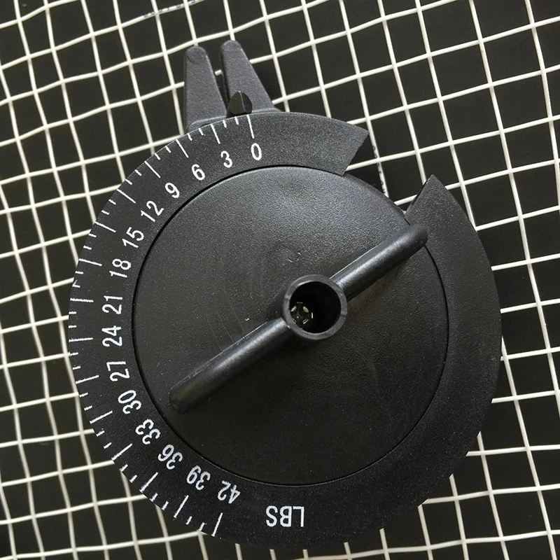 

1pc Black Badminton String Tension Calibrator LBS Tracking Tool Badminton String Meter