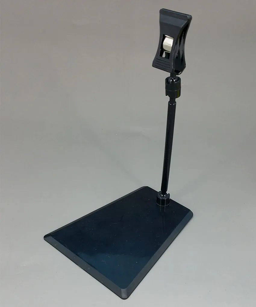 

POP Plastic Display Sign Paper Advertising Card Price Tag Holder Promotion Clip Stand Height 157mm In Black 20pcs Good Quality