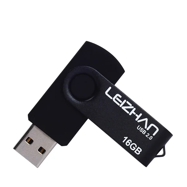 LEIZHAN USB2.0 флеш-накопитель 64 Гб 32 GBDual флешки 16 GB фото памяти 8 GB телефон флеш-накопитель 4 GB Pen диск ноутбука U диска - Цвет: Черный