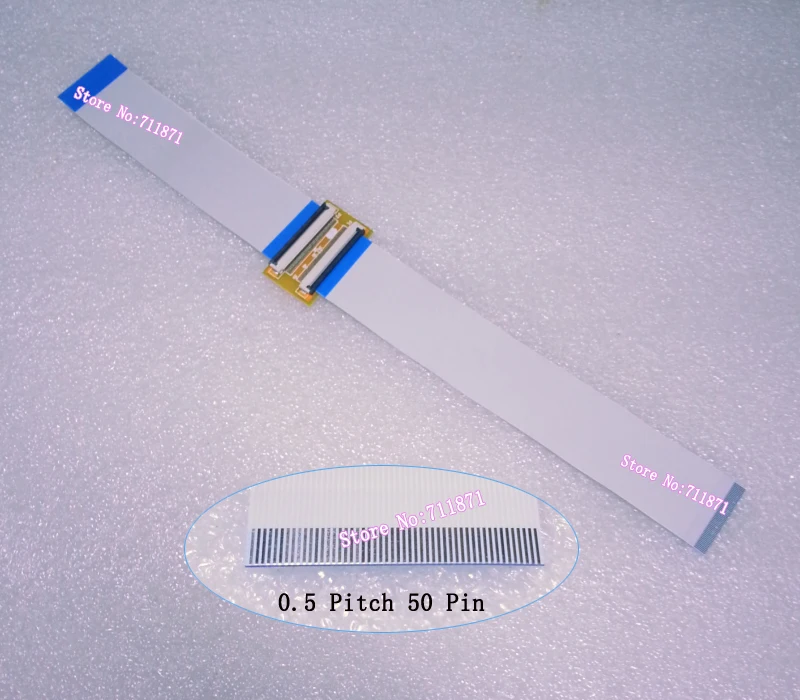 

150mm Type B 10cm type A 0.5 Pitch 50Pin FFC TTL Extension cord Connector Adapter 50P 50 Pin Flexible Flat Cable FPC TTL Extend