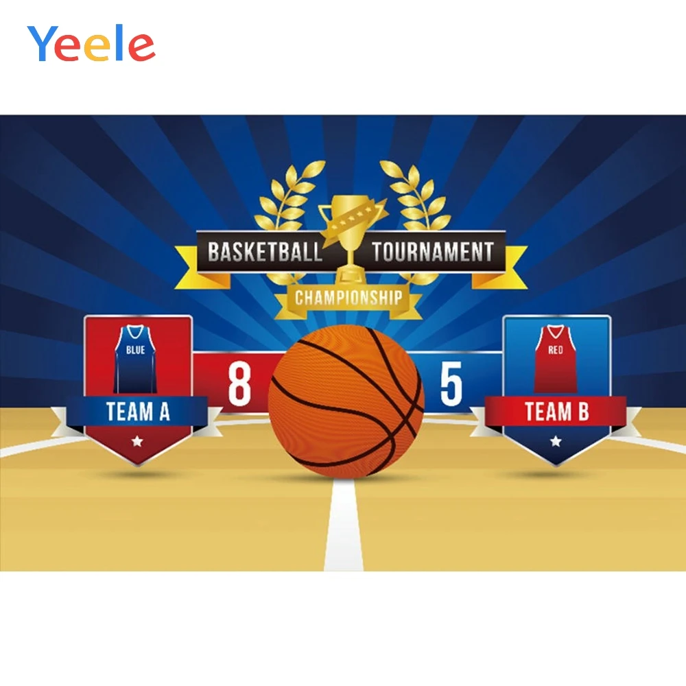 

Yeele Vinyl Basketball Game Children Happy Birthday Party Photography Background Baby Boy Photographic Backdrop Photo Studio