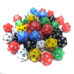 2 шт D20 игровые кости двадцать Гранник RPG D & D 25 мм