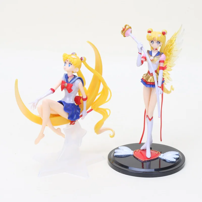 Anime Sailor Moon Tsukino Usagi PVC Figur Modell Kuchen Dekor Neu 