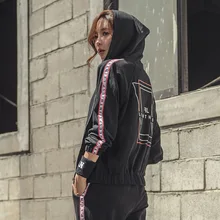 Новое пальто для бега, осенняя спортивная одежда с длинным рукавом, свободная одежда для бега CT17129