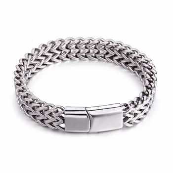 

1pcs, 19cm/21cm Length Choose Stainless Steel Bracelet Mens Jewelry Bangles Wristbands