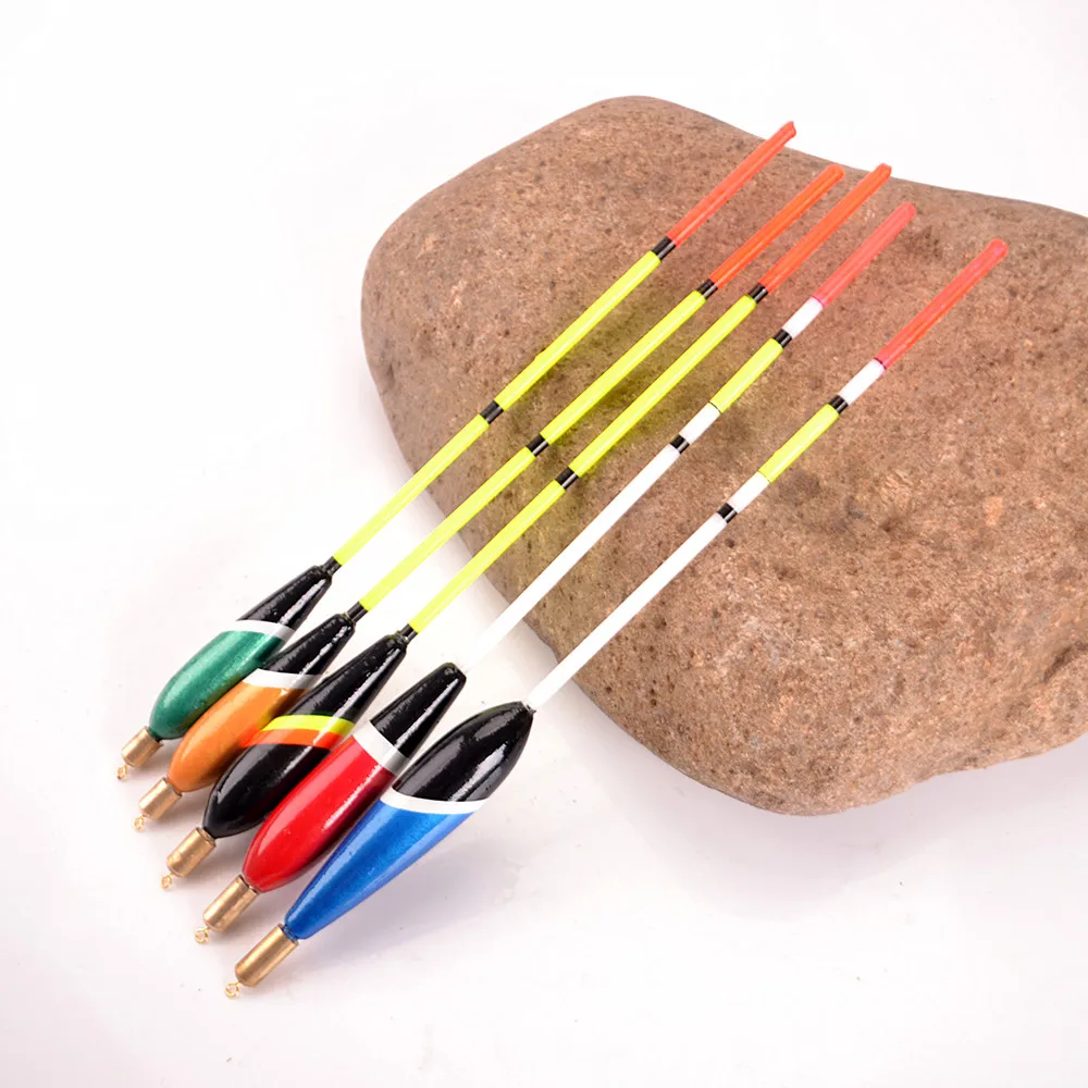 

FISH KING Brand 5PCS/Set Sea Fishing Float Bobbers Set Mix Color Size Barguzinsky Fir Floats for Fishing Tackle High Quality