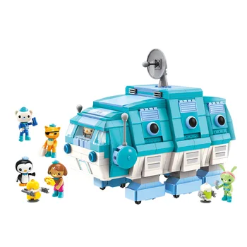 

Octonauts Building Block GUP-I Water Bear Vehicle & Barnacles Kwazii Shellington Tweak Dashi Peso 766pcs Educational Bricks Toy