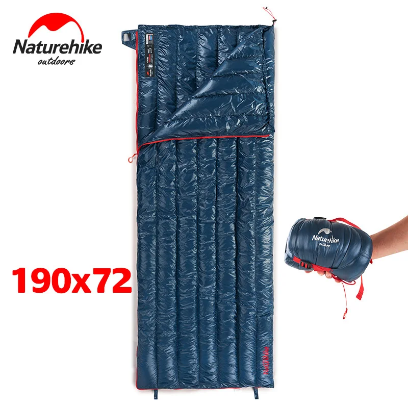 

2-8 Naturehike Winter Goose Down Sleeping Bag Adult Ultralight Comfortable portable Soft Warm Envelope Sleep bag Camping Trip