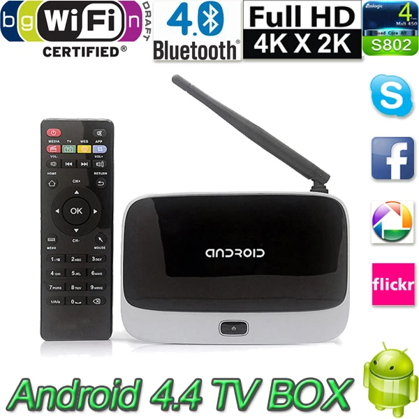 High Qulity CS918 Q7 RK3188 Quad Core Android 4.4 Smart TV Box 1080P 2GB RAM Free Live + Rii i8 With Remote Control | Электроника