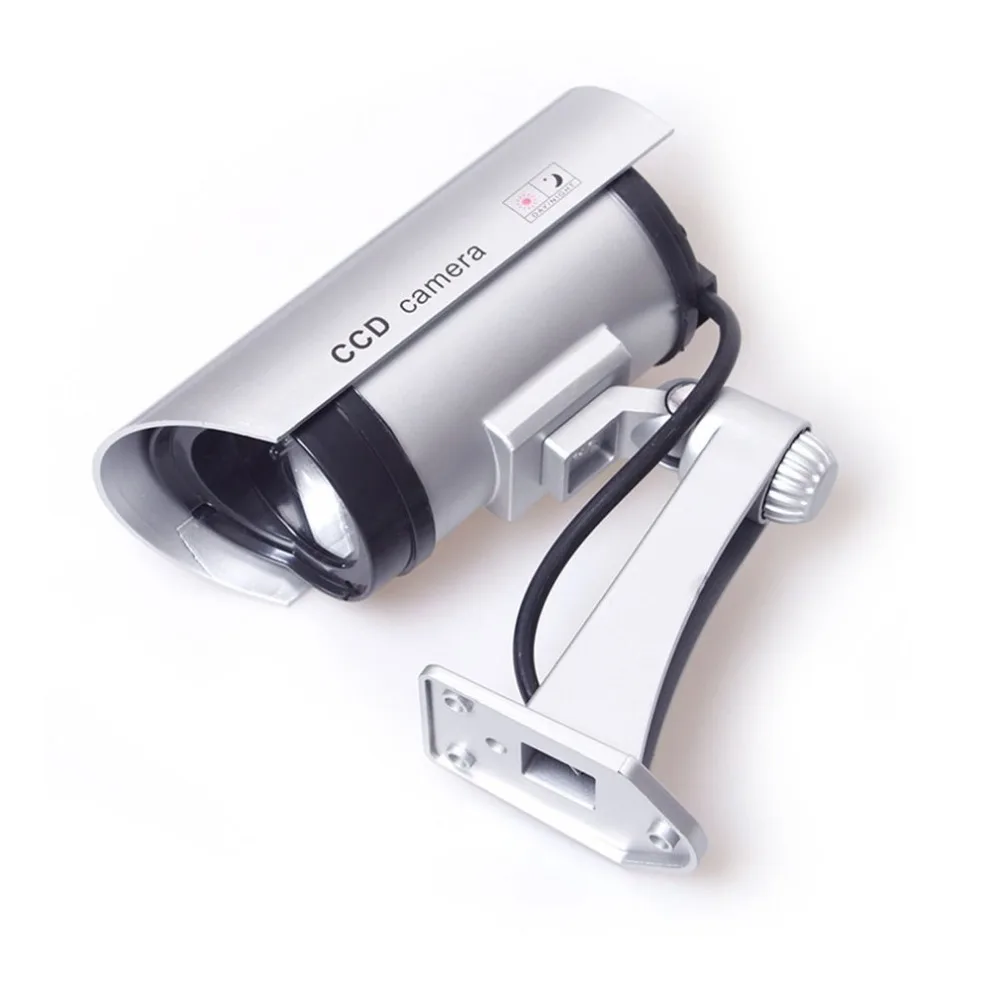 LESHP CA-11 Monitor Security Guard Simulation Surveillance Bullet Camera Outdoor Indoor Dummy IR Camera with Red flashing light