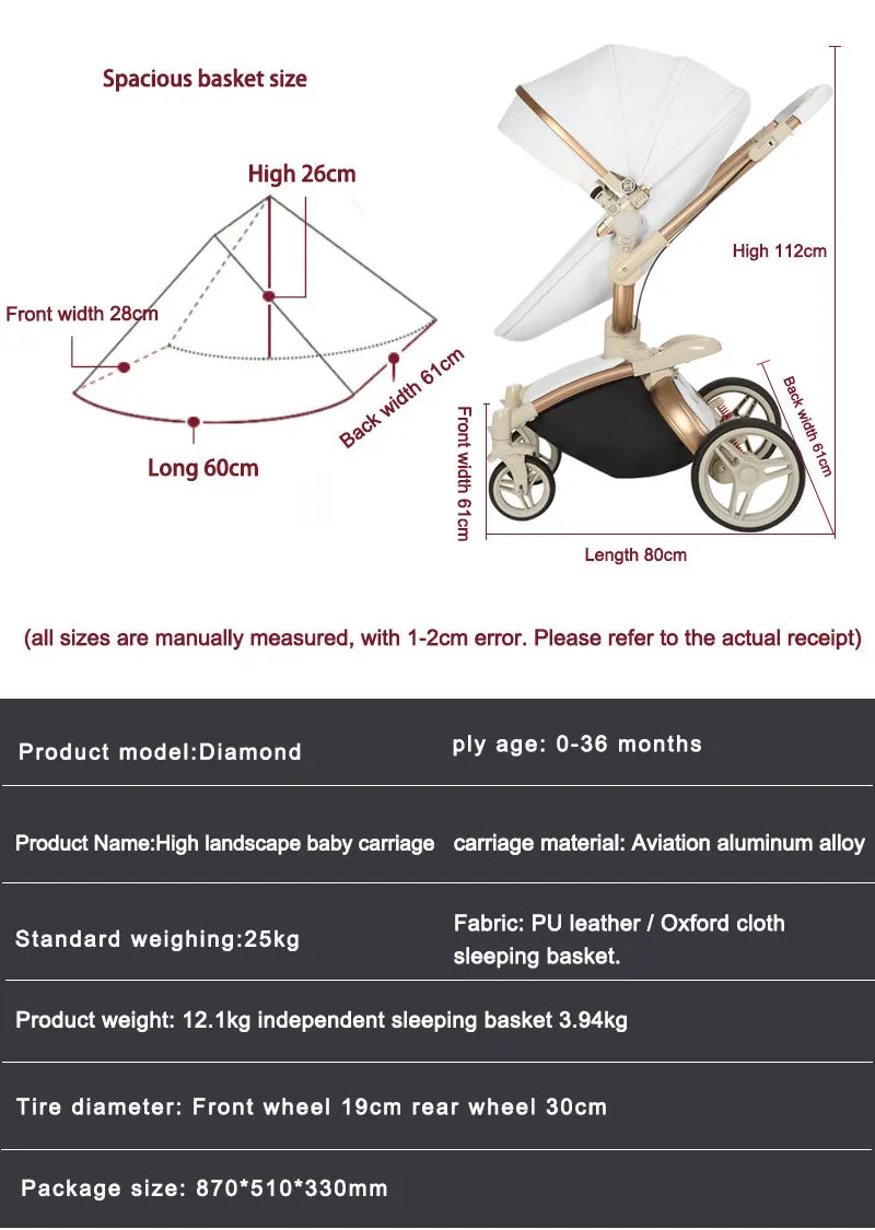 Similar to Aulon Cart Dearest New Baby Stroller High Landscape Portable Luxury Carriage 3 in 1 Pram on