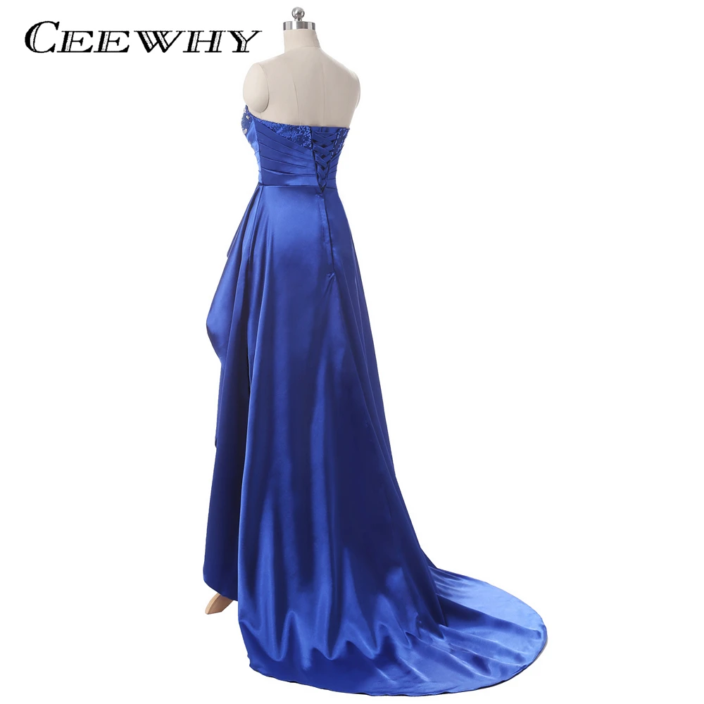 CEEWHY Sequined Crystal Evening Dresses Long Abendkleider Vestido de Noiva Short Front Back Long Court Train Prom Party Gowns CEEWHY Sequined Crystal Evening Dresses Long Abendkleider Vestido de Noiva Short Front Back Long Court Train Prom Party Gowns