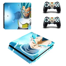 HOMEREALLY Ps4 slim Skin Dragon Ball Son GoKu Vegeta Classic Sticker Cover For Sony Playstation 4 Slim Console and Controller