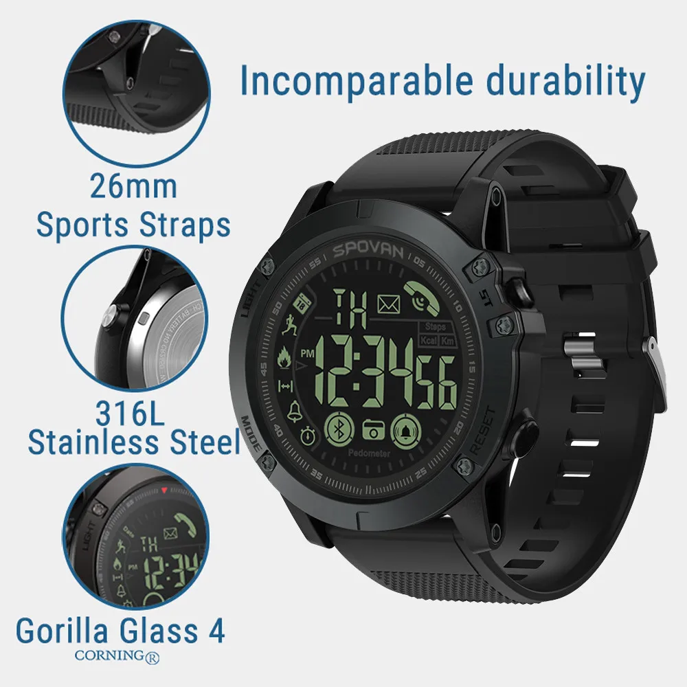Модные спортивные Смарт-часы 1,12 дюймов круглый экран многофункциональные смарт-часы Все Совместимые ЖК-умные часы