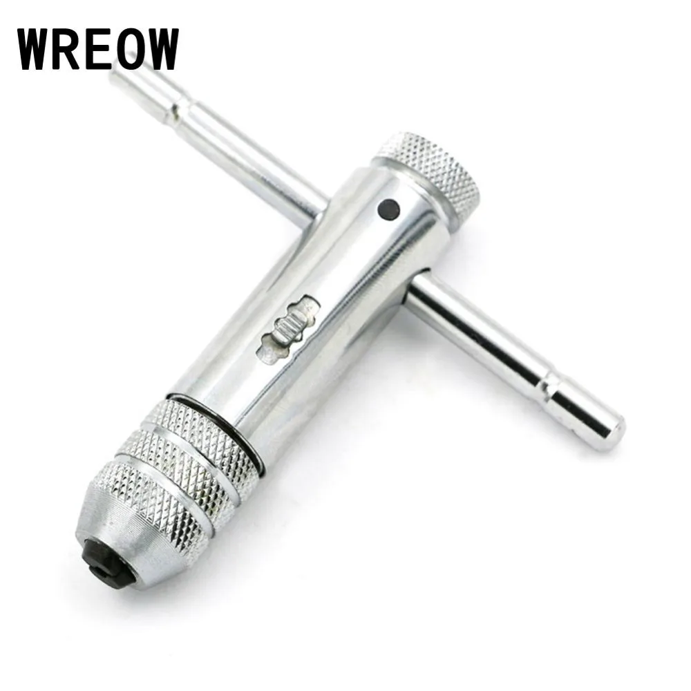Adjustable M3 M8 T Handle Drill Bit Ratchet Tap Wrench Machinist Tool