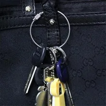 5 шт. Проволока из нержавеющей стали брелок кабель кольцо для ключей для наружного Пеший Туризм Кемпинг безопасности и выживания Z0809