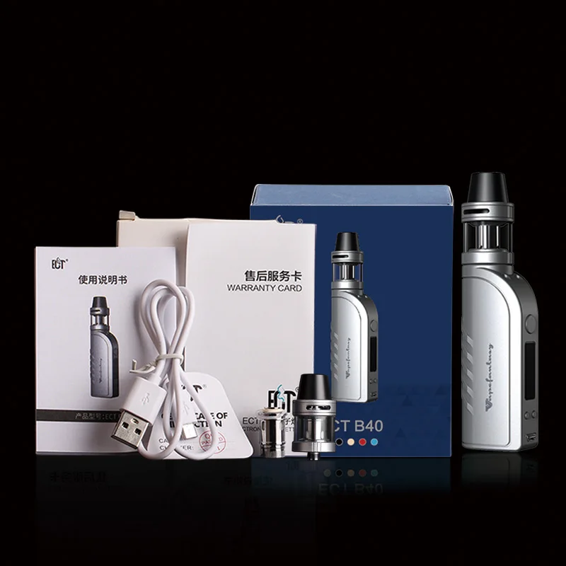 Electronic Cigarette Hookah Vaporizer Box Mod Vape 40W Tank Atomizer E Vape Temperature Control With 2200mAh Built-in Battery Electronic Cigarette Hookah Vaporizer Box Mod Vape 40W Tank Atomizer E Vape Temperature Control With 2200mAh Built-in Battery