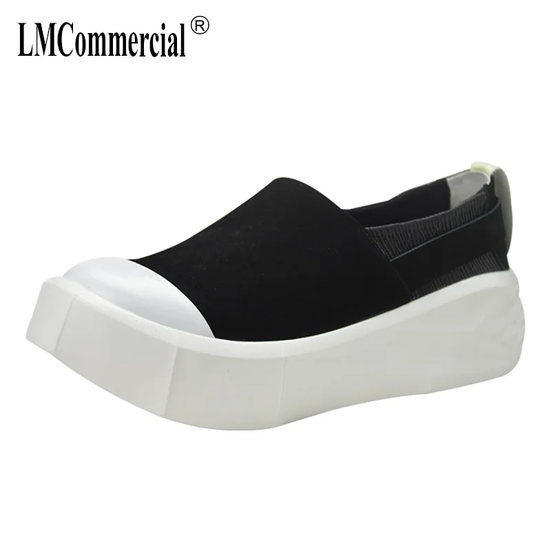 

muffin shoes youth leisure single toe shoes all-match cowhide men loafer shoes cowhide men designer sneakers men spring autumn