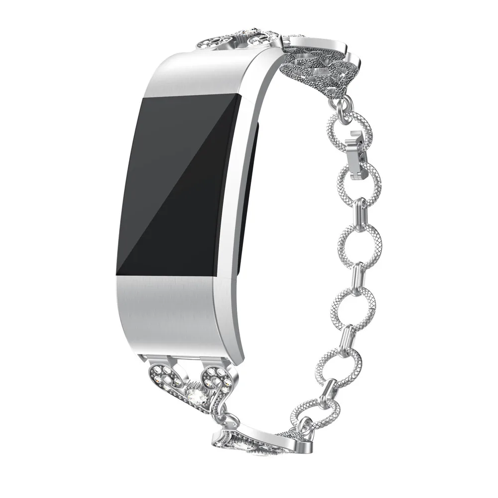 HIPERDEAL браслет из нержавеющей стали браслет ремешок для FitBit Charge 2 Прямая# F