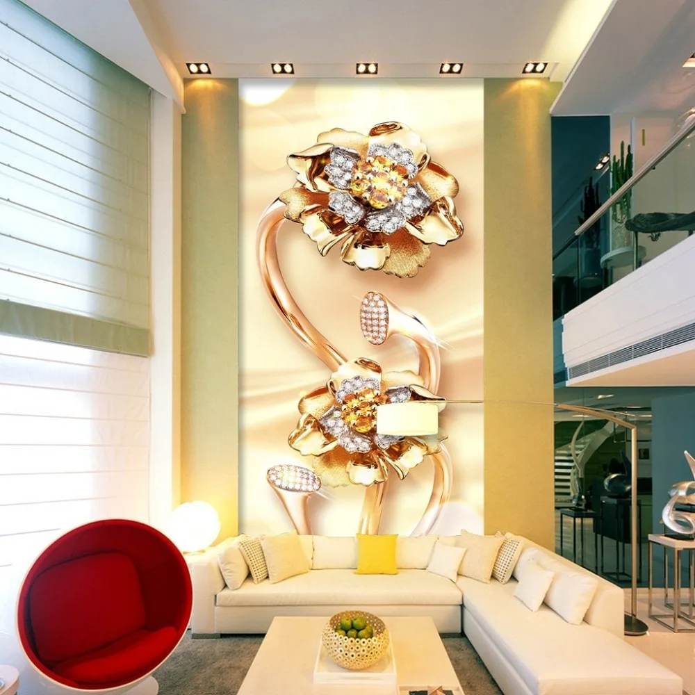 PSHINY 5D DIY алмазная живопись золотые цветы картины с полным дисплеем круглые стразы Алмазная вышивка распродажа Новые поступления