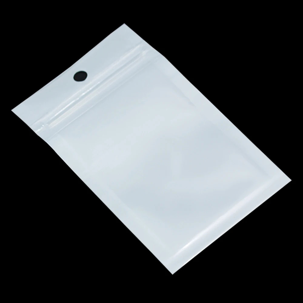 Розничная, белый/прозрачный пластиковый пакет для розничной упаковки на молнии с застежкой-молнией, полиэтиленовый пакет с застежкой-молнией, сумка для хранения с застежкой-молнией, посылка с отверстием для подвешивания