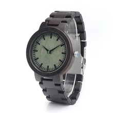 BOBO BIRD C29 Men s Black Ebony font b Wooden b font font b Watch b