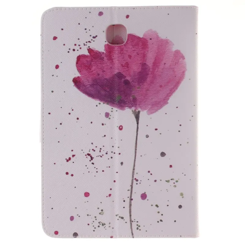 Flower PU Leather Wallet Case For Samsung Galaxy Tab A 8.0 inch T350 T351 T355 P350 SM-T355 Case Girl Boy Stand FlipTablet Cover (2)