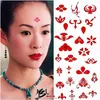 Accessoires de photographie autocollant Tatoo Costume longue durée autocollants femme front corps autocollants beauté accessoires Hanfu ► Photo 3/6