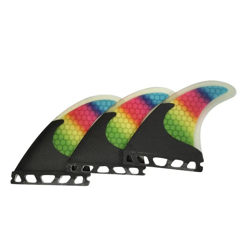 Future/FCS Fibreglass Colorful Quilhas Surfboard Honeycomb M Size Fin Surfing Fins Future/FCS Fibreglass Colorful Quilhas Surfboard Honeycomb M Size Fin Surfing Fins