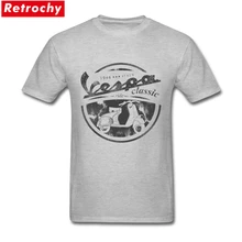 90 s хип хоп Vespa Футболка Винтаж для мужчин Италия скутер бренд классический короткий рукав 80's футболка Молодежная футболка плюс размер