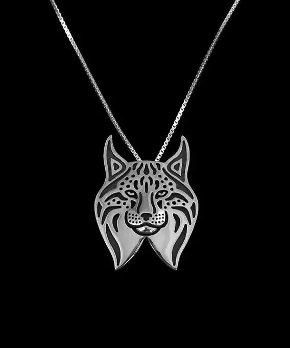 

DANGGAO Newest Unique Handmade Lynx pendant Necklace women chain choker necklace Dog charm Jewelry Pet Lovers Gift Idea