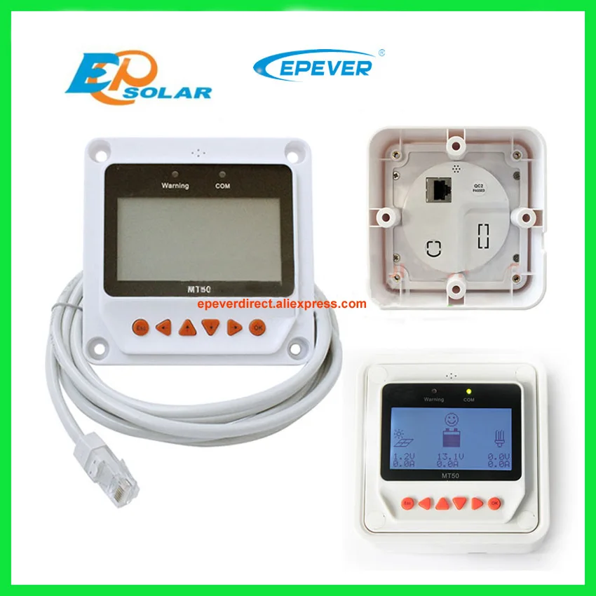 US $50.97 Charger controller pwm 20A 20amp LS2024B 12v 24v auto type with MT50 remote metertemperature sensor home use