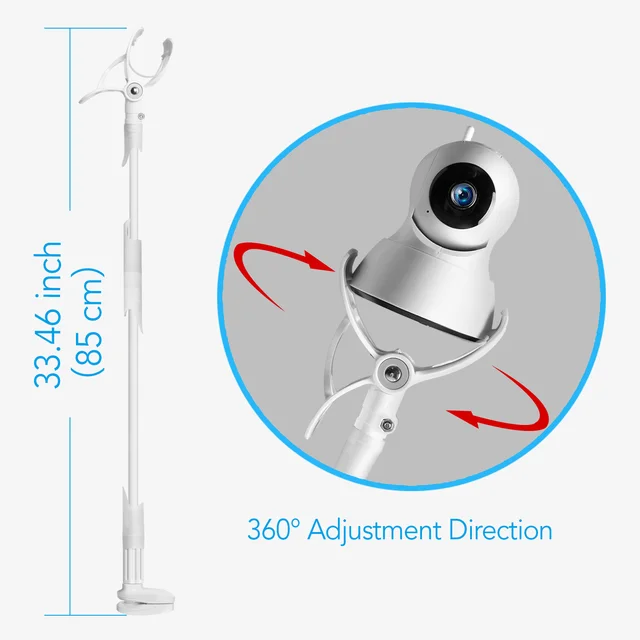 Multifunction Universal Phone Holder Stand Bed Lazy Cradle Long Arm Adjustable 85cm Baby Monitor Wall Mount Camera For Shelf X5 3