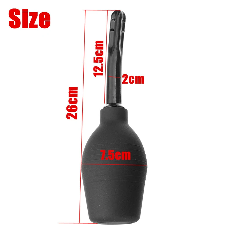 310ml Medical Anal cleaner Safe Rectal Syringe Stream Douche Enema Colon Rubber Vaginal Cleaner Tool for Men and Women