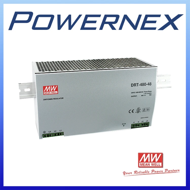 

[PowerNex] MEAN WELL DRT-480-24 meanwell DRT-480 Three Phase Industrial DIN RAIL Power Supply DRT-480