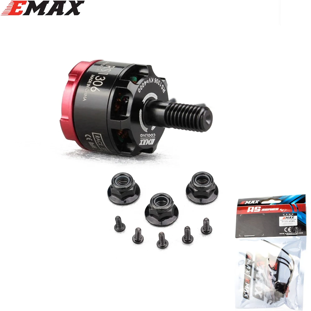 

Emax RS1306 3300KV 4000KV Brushless Motor for FPV Racing QAV130 QAV150 Compatible With 3030 3040 propeller