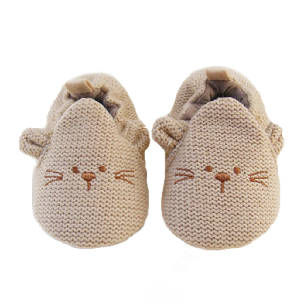 

Baby Crib Shoes Girl Boy Cartoon Animals Crochet Slippers Newborn Infant Toddler Home Footwear Baby Necessities Christmas Gifts