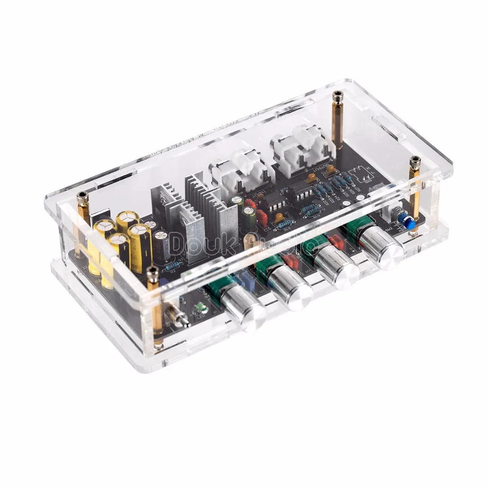 Douk Audio NE5532 HiFi Preamp Tone Control Stereo Pre-Amplifier Board with Case Douk Audio NE5532 HiFi Preamp Tone Control Stereo Pre-Amplifier Board with Case