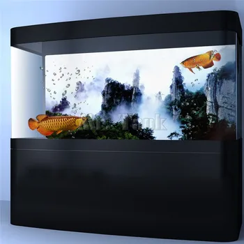 

Mr.Tank PVC Aquarium Background Poster Wuxia Movie Mountain View Fish Tank Backdrop Wallpaper Sticker Decorations
