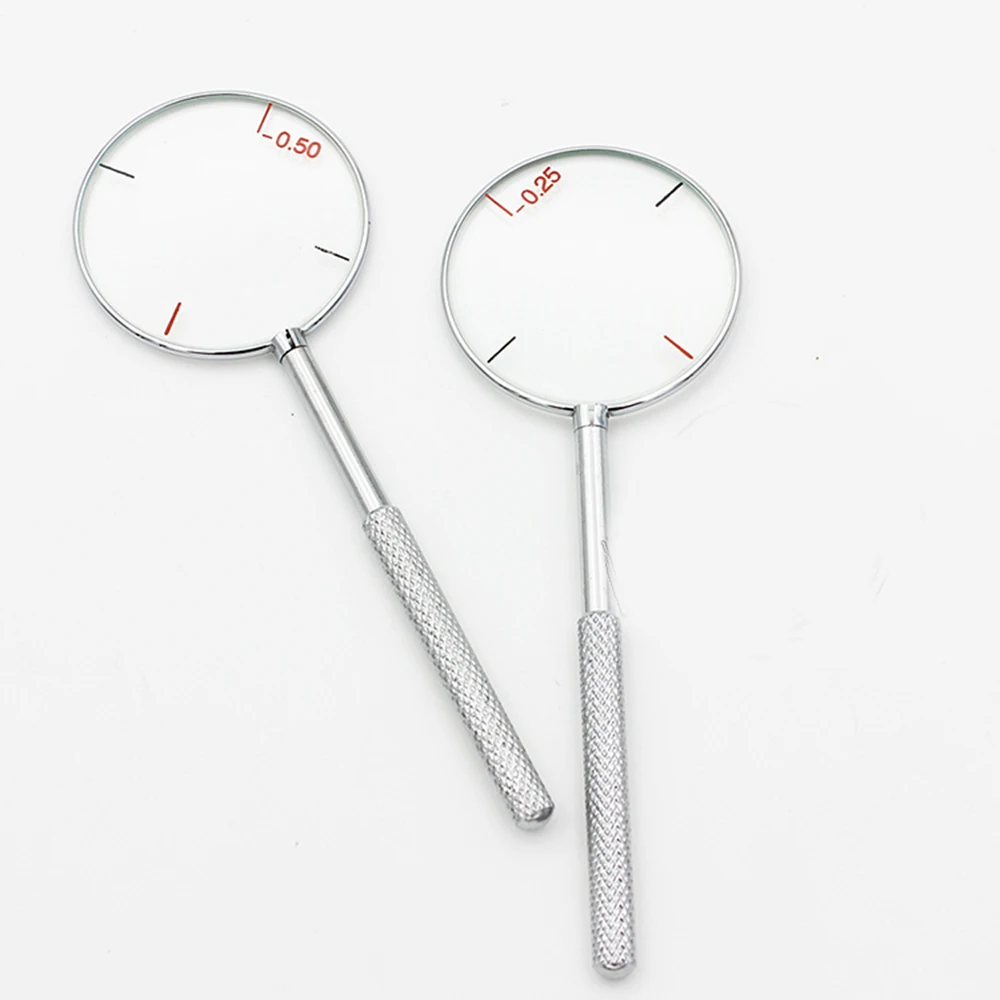 

2Pcs Round Optical Cross Cylinder Lens Tool Optical Instruments Diopters 0.25/0.5